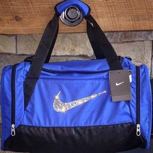 Bling Swarovski Crystal Blue Nike Duffel